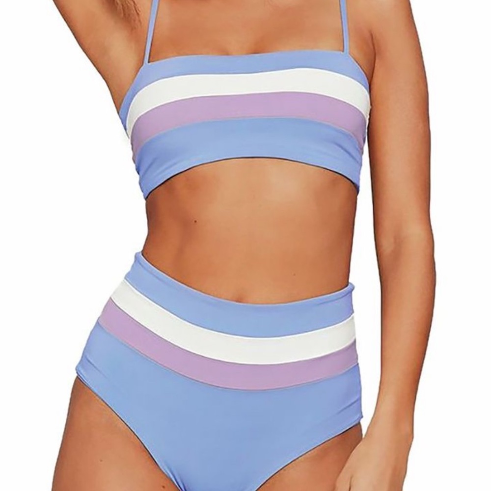 L Space Rebel Stripe Bandeau